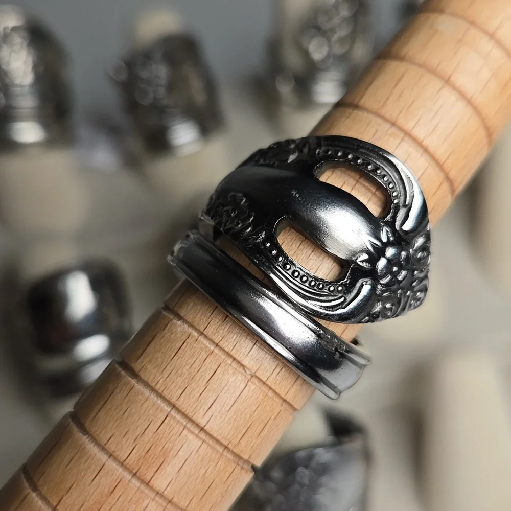 An Assortment Of Stainlesss Steel Spoon Rings